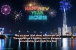 New Year 2026 Video Card With Colorful Fireworks Background