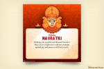Create a Beautiful and Elegant Navratri Maa Durga Greeting Card Online
