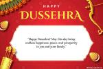 Beautiful, Elegant & Free Happy Dussehra Greeting Card Template