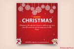 Corporate Christmas Card With Winter Snow