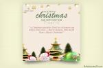 Merry Christmas Wishes With Logo And Info Company