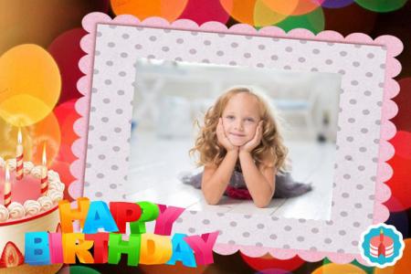 Happy birthday online photo frame