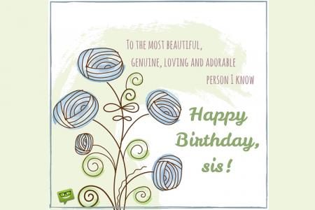 Birthday Wishes for Sister - Happy Birthday Sister Messages