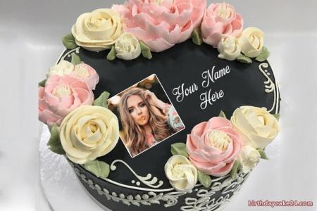 Latest Birthday Cake With Name And Photo Edit