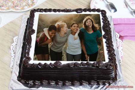Easy Birthday Chocolate Cake With Photo