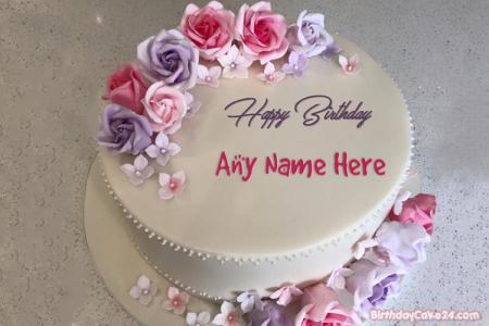 Best Rose Birthday Cake Of Name Generator