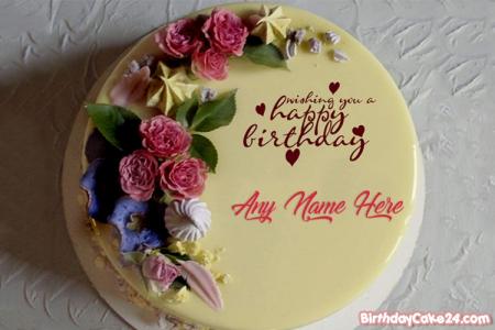 Birthday Wishes With Flowers And Cakes