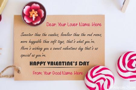 Create Personalized Valentine's Day Wishes Greeting Cards