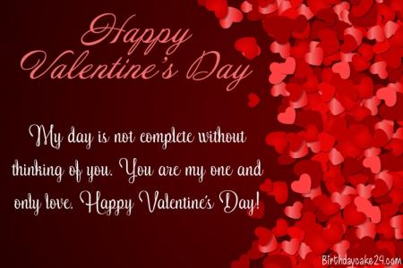 Write Wishes, Messages Love On Valentine's Day Card Images