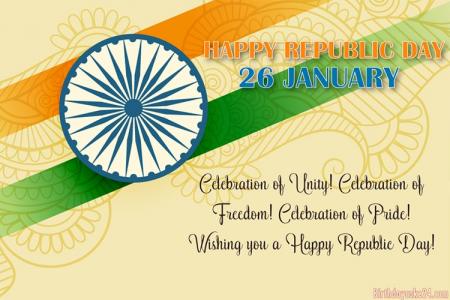 Free Happy India Republic Day Greeting Cards Online