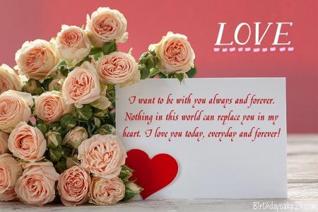Free Love Roses Greeting Cards for Your Lover