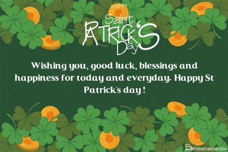 Make Personal St. Patrick's Day Wishes Cards Images