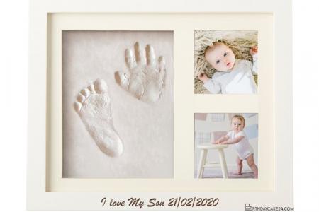 Newborn Baby Handprint & Footprint Photo Frame Online