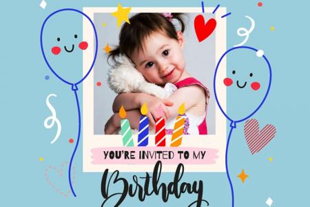 Make Birthday Invitation Cards With Photo Online