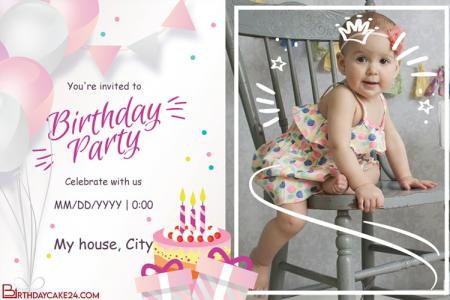 Easiest Birthday Party Invitation Card for Kids Online Free