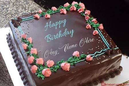 Write Name Wishes on Flowers and Chocolate Cakes