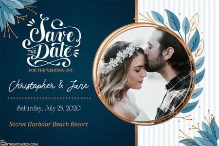 Modern Wedding Save the Date Cards Maker Online