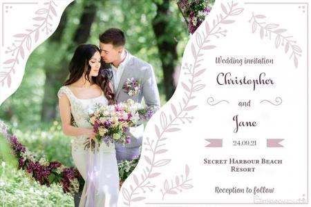 Create Wedding Party Invitations Card Online Free