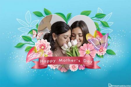 Lovely Flower Photo Frame for Happy Mother's Day