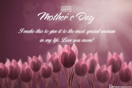 Customize Your Own Floral Mothers Day Card Images