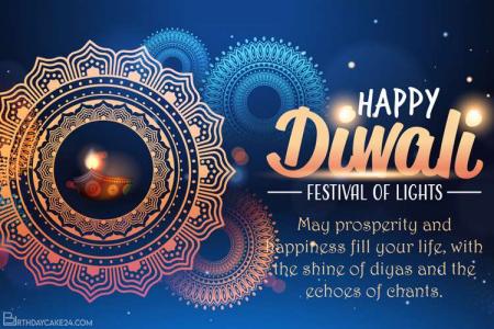 Happy Diwali Hindu Festival Greeting Card