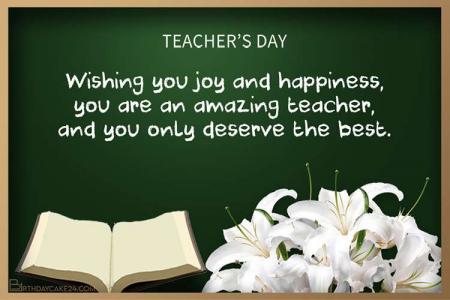 Happy Teachers Day Card Maker Online