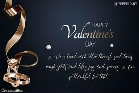 Luxury Ring Diamond Valentines Day Cards