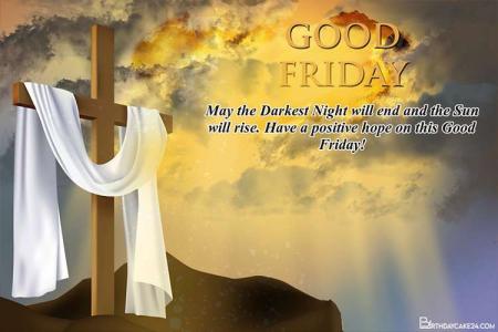 Decorate Free Good Friday Cards With Name Wishes
