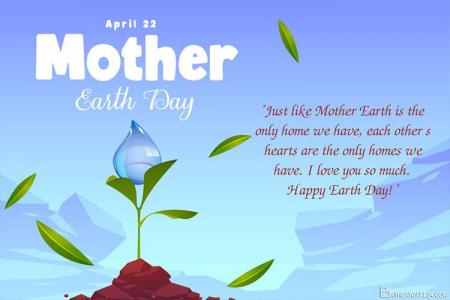 Free Mother Earth Day Greeting Cards Maker Online