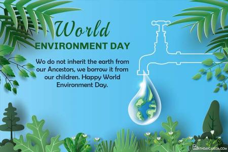 World Environment Day Earth Card Maker Online