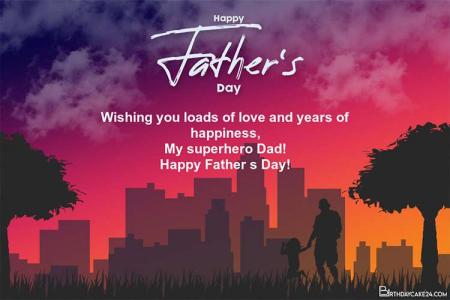 Write Greetings On Father's Day Card In Chinese Style