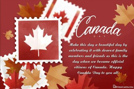 Hand Painted Watercolor Canada Day Cards