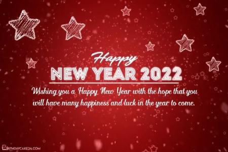 Create New Year Greeting Video 2022 With Name Wishes