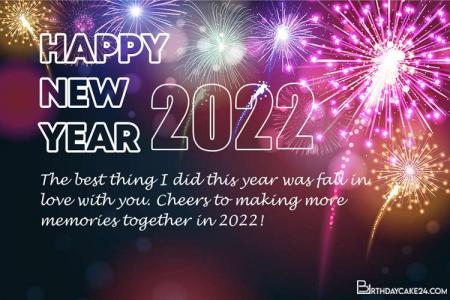 Happy New Year 2022 Greeting Cards