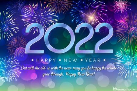 Happy New Year 2022 Greeting Cards