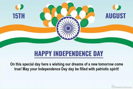 Customize India Independence Day Greeting Card