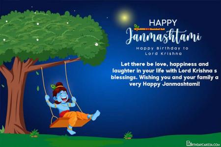 Wish You And Your Family Happy Janmashtami Cards