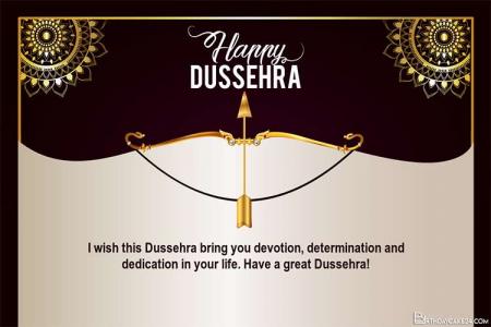 Free Luxury Happy Dussehra Greeting Cards Maker Online