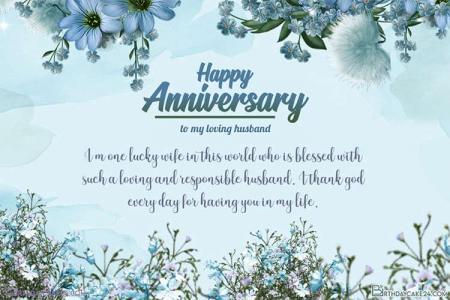 Happy Anniversary Wishes To My Loving Husband