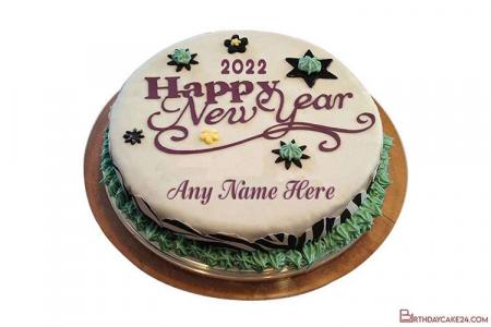 New Year 2022 Cakes With Name Edit