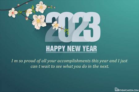 Happy New Year 2023 Greetings Card With Name Wishes