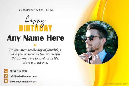 Happy Birthday Wishes With Photo For Corporate Relation