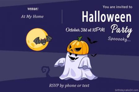 Spooky Halloween Party Invitation Cards Create