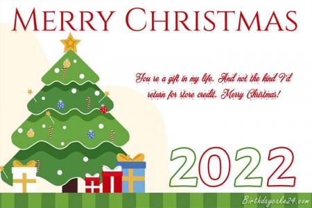 Make Christmas Tree Cards With Name Wishes