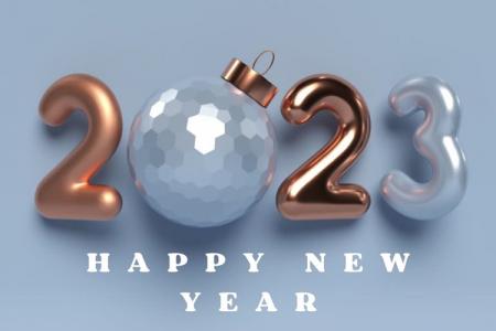 Free Background Happy New Year 2023 Wallpaper HD for Desktop