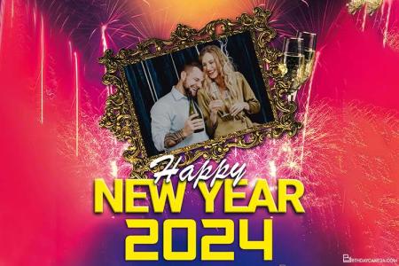 Online Happy New Year 2024 Photo Editing