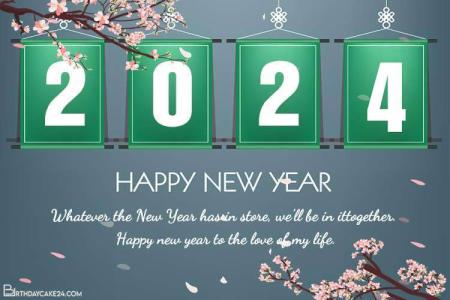 New Year's 2024 Flower eCards & Greeting Cards Online