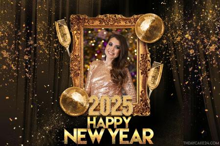 Happy New Year Photo Frame Online Editing 2025