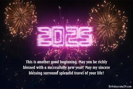 Fireworks Happy New Year 2025 Video Wishes