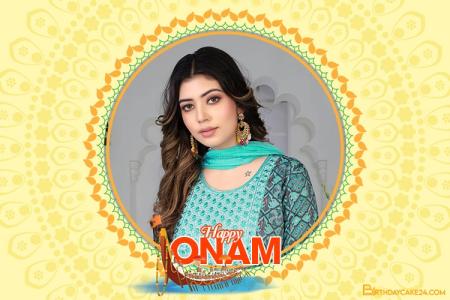 Beautiful Onam Celebration Photo Frame